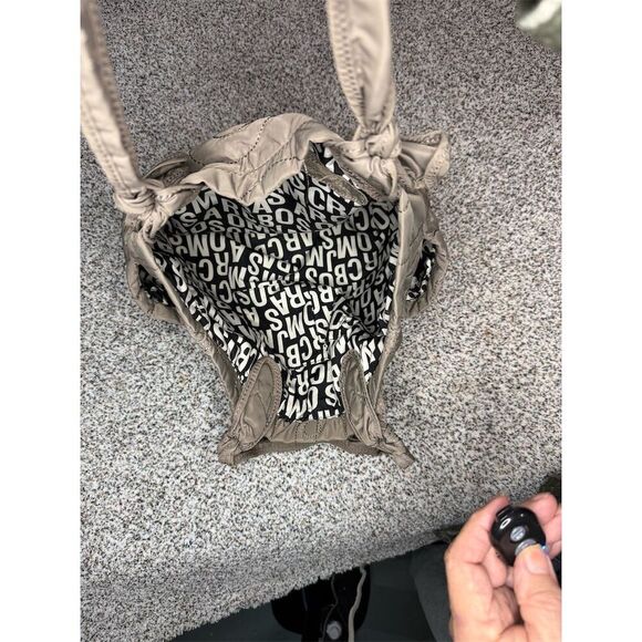 Marc by Marc Jacobs Taupe Quilted Nylon Tote Bag Large Women's Casual - Picture 9 of 10